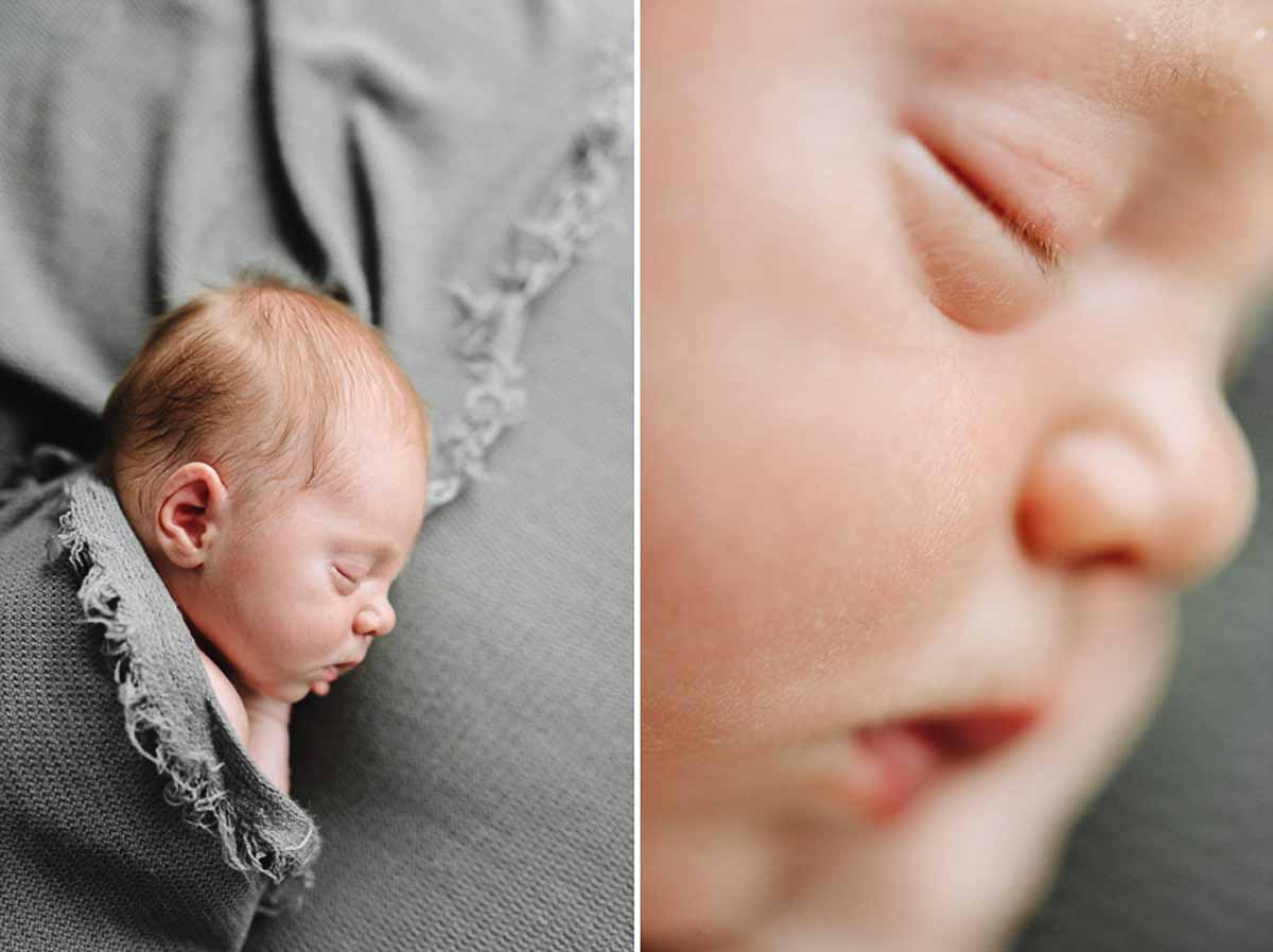 Nyfødte fotograferes medens de sover sødt.